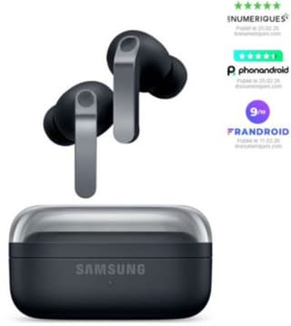 Samsung Galaxy Buds4 Pro Noir — photo officielle du modèle