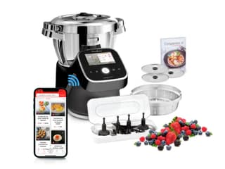 Moulinex i-Companion Touch Pro XL édition noire i-Companion Touch Pro / 1550 W / bol 4,5 L XL 10 personnes / noir / balance intégrée / Wi-Fi / fabriqué en France (+ découpe légumes) — photo officielle