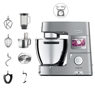 Kenwood Cooking Chef expérience Cooking Chef expérience / bol inox 6,7 L / induction / argent / pack avec blender verre ThermoResist et robot multifonction — photo officielle