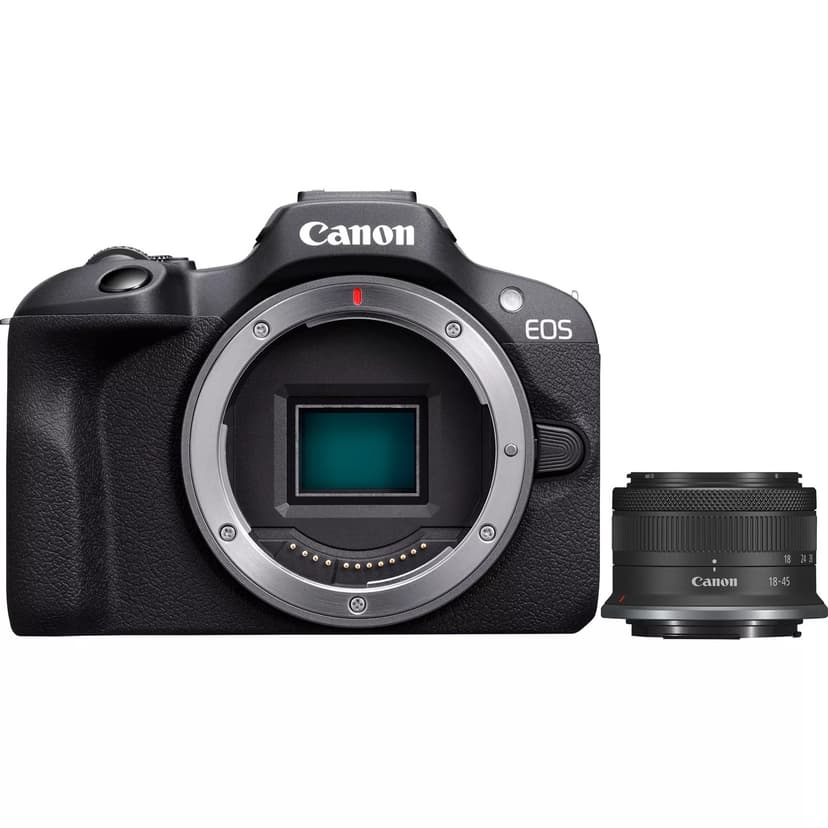 Canon EOS R100 (kit 18-45 mm) — photo officielle