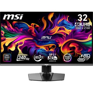 MSI MPG 322URX QD-OLED noir — photo officielle