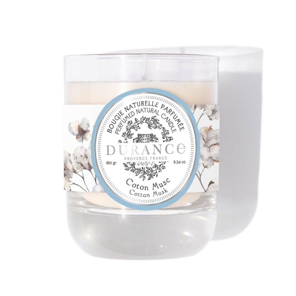 Durance Bougie Coton Musc 180 g